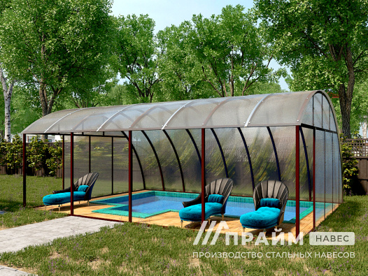 Навес для бассейна №16 - фото 425