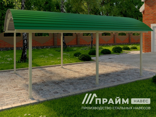 Навес из профнастила №7 - фото 785